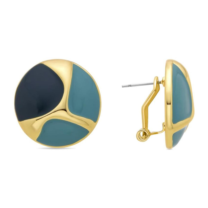 Pendientes Lux by Lux acabadoss en oro amarillo 18k