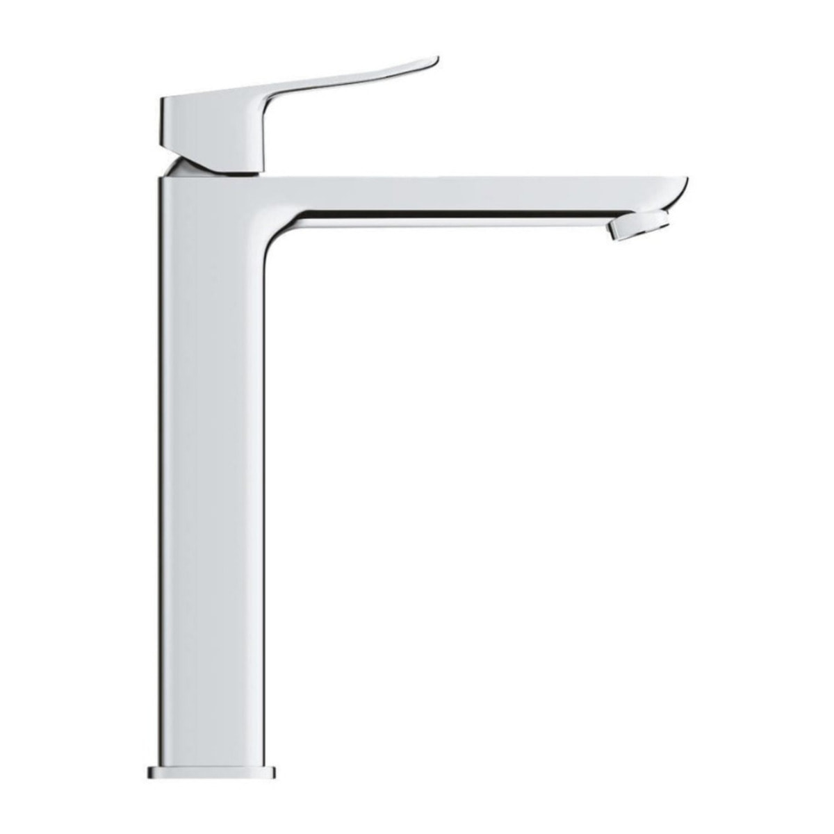 Vasque à poser acier inoxydable 304 55x38x10 cm Ceramia avec bonde + mitigeur lavabo Grohe Dice (TMLBCR1018920000)