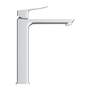 Vasque à poser acier inoxydable 304 55x38x10 cm Ceramia avec bonde + mitigeur lavabo Grohe Dice (TMLBCR1018920000)