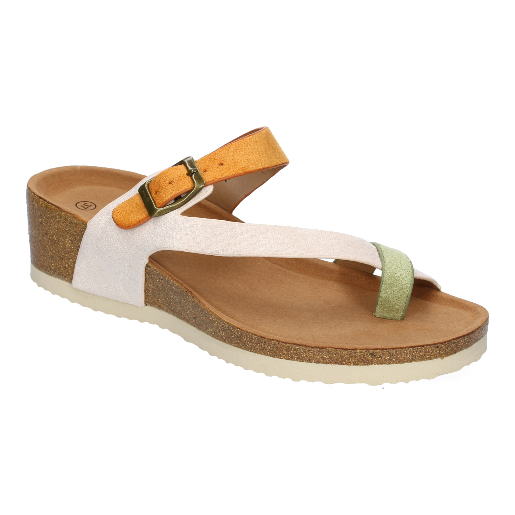 Sandalia de Cuña para Mujer, Comoda, Planta Bio, Estilo de Esclava