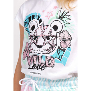 Conguitos - T-shirt a maniche corte casual stampata