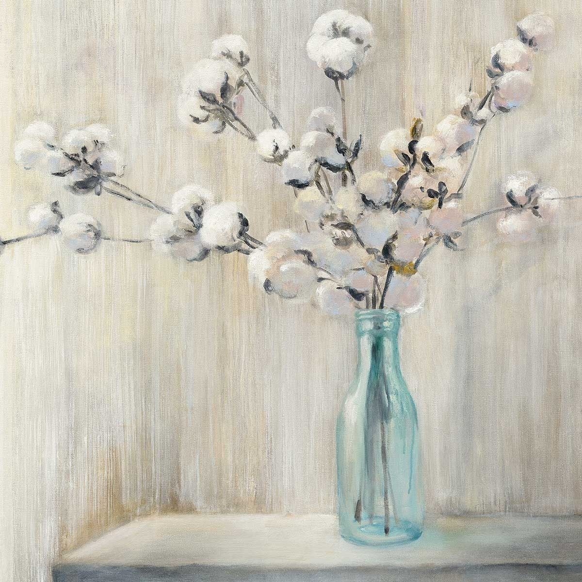 Tableau Bouquet et fleurs de coton Tableau plexiglas