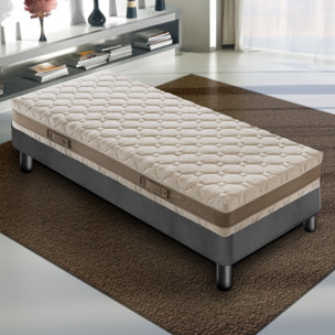 Materasso 90x200 in Memory Foam - 3Strati - Altezza 21 cm - 7 Zone di Comfort - Rivestimento Sfoderabile