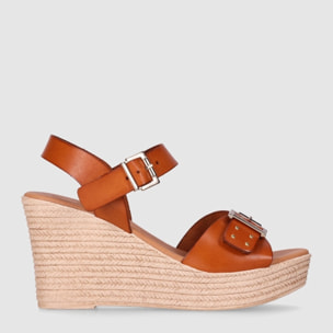 Sandalias de Piel - Cuero - Tacón: 6 cm