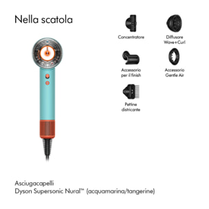Phon Asciugacapelli Dyson Supersonic Nural™ (acquamarina/tangerine) | Ricondizionato
