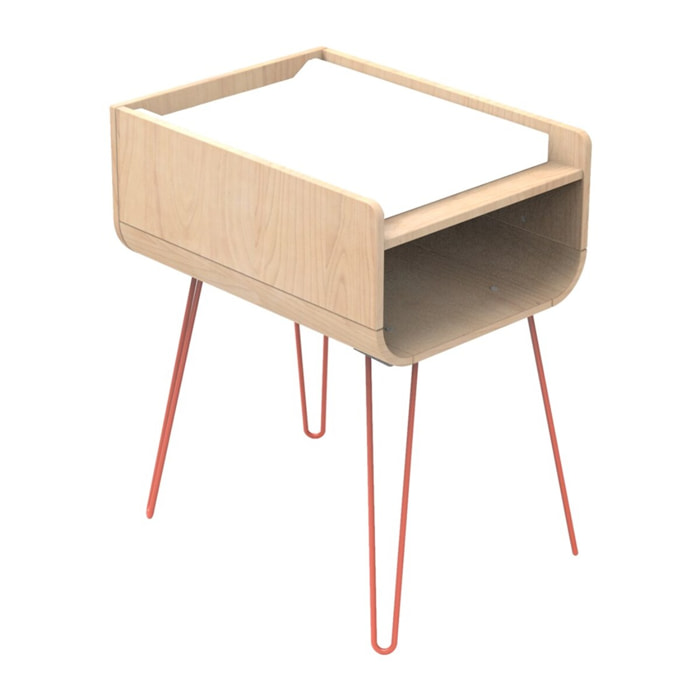 Table à langer pieds métal