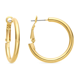 Pendientes de 30mm de diámetro acabado oro amarillo de 18k