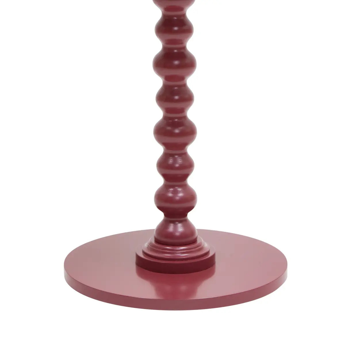 Table d'appoint Alix ronde D.38cm rouge