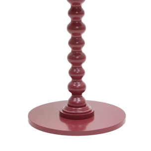 Table d'appoint Alix ronde D.38cm rouge