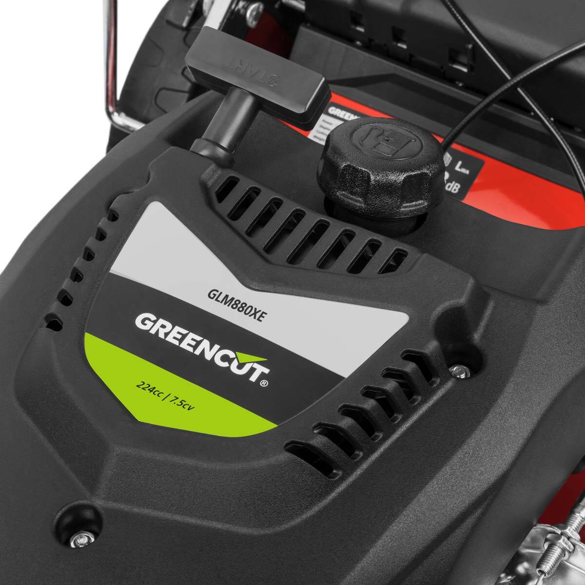 Cortacésped  autopropulsado motor 4 tiempos 224cc y 7.5cv -Greencut GLM880XE