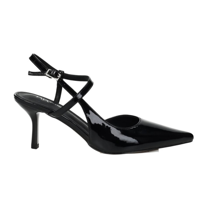 Décolleté sling back Donna Tata Italia Nero