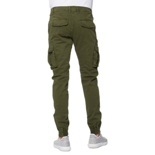 Pantalone Hot Buttered Pioneer con tasconi Verde Militare