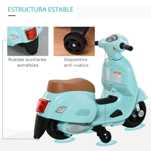 Moto Eléctrica Vespa para Niños de +18 Meses Verde