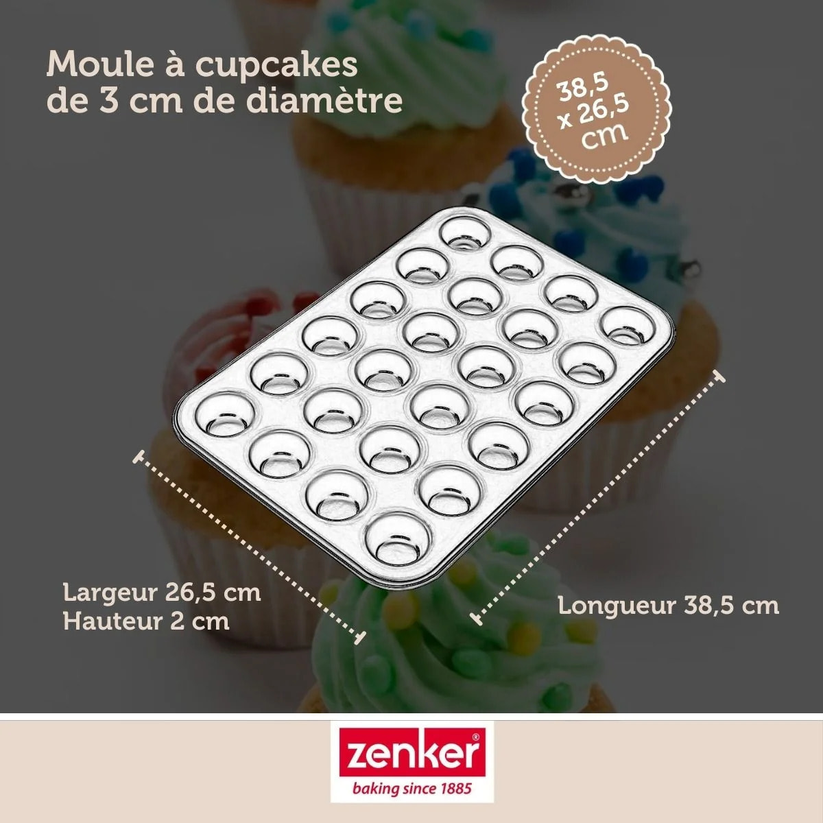 Set de 5 ustensiles de pâtisserie moule à gâteaux bol spatule et verre doseur Black metallic Black mettallic Zenker  Black mettallic