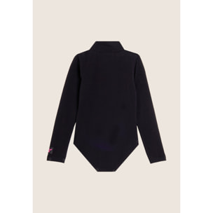 Body Junior a lupetto in cotone stretch