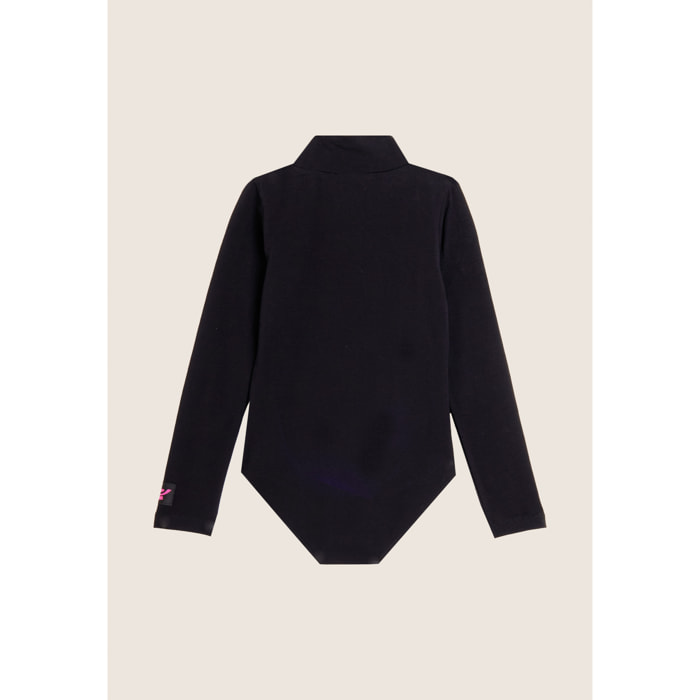 Body Junior a lupetto in cotone stretch