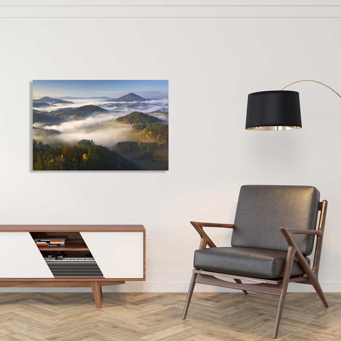 Tableau Colline et féerie d' Automne Tableau plexiglas