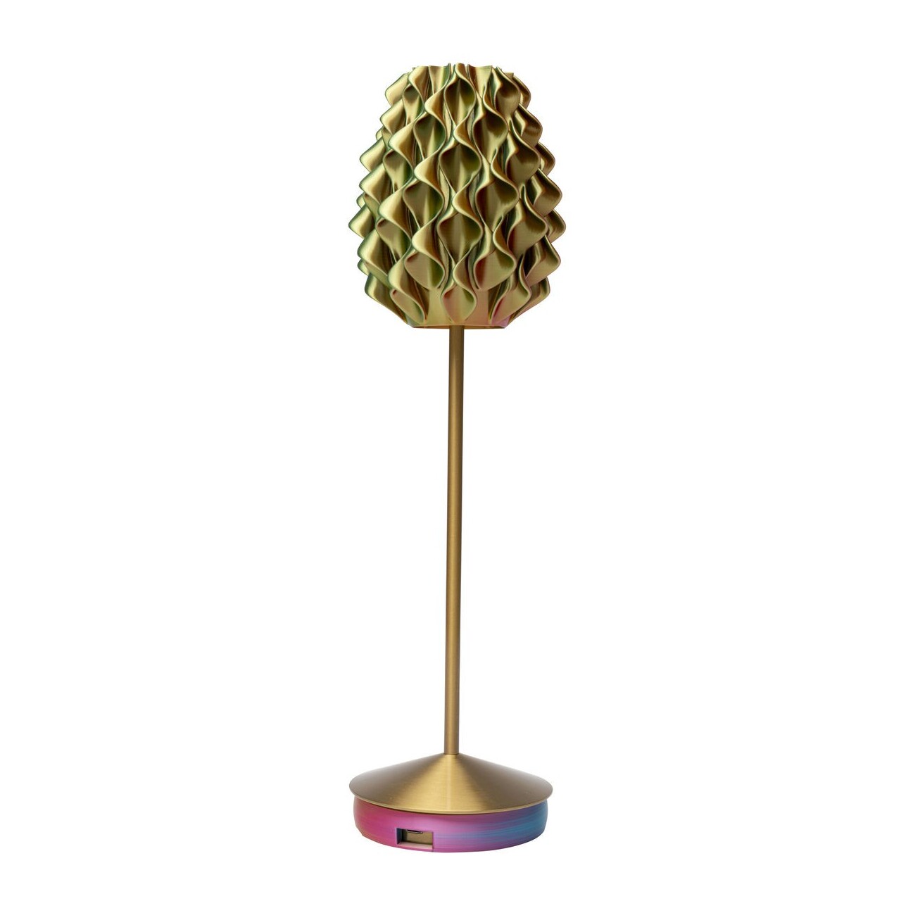Lampe Swirl Sunset dorée Kare Design