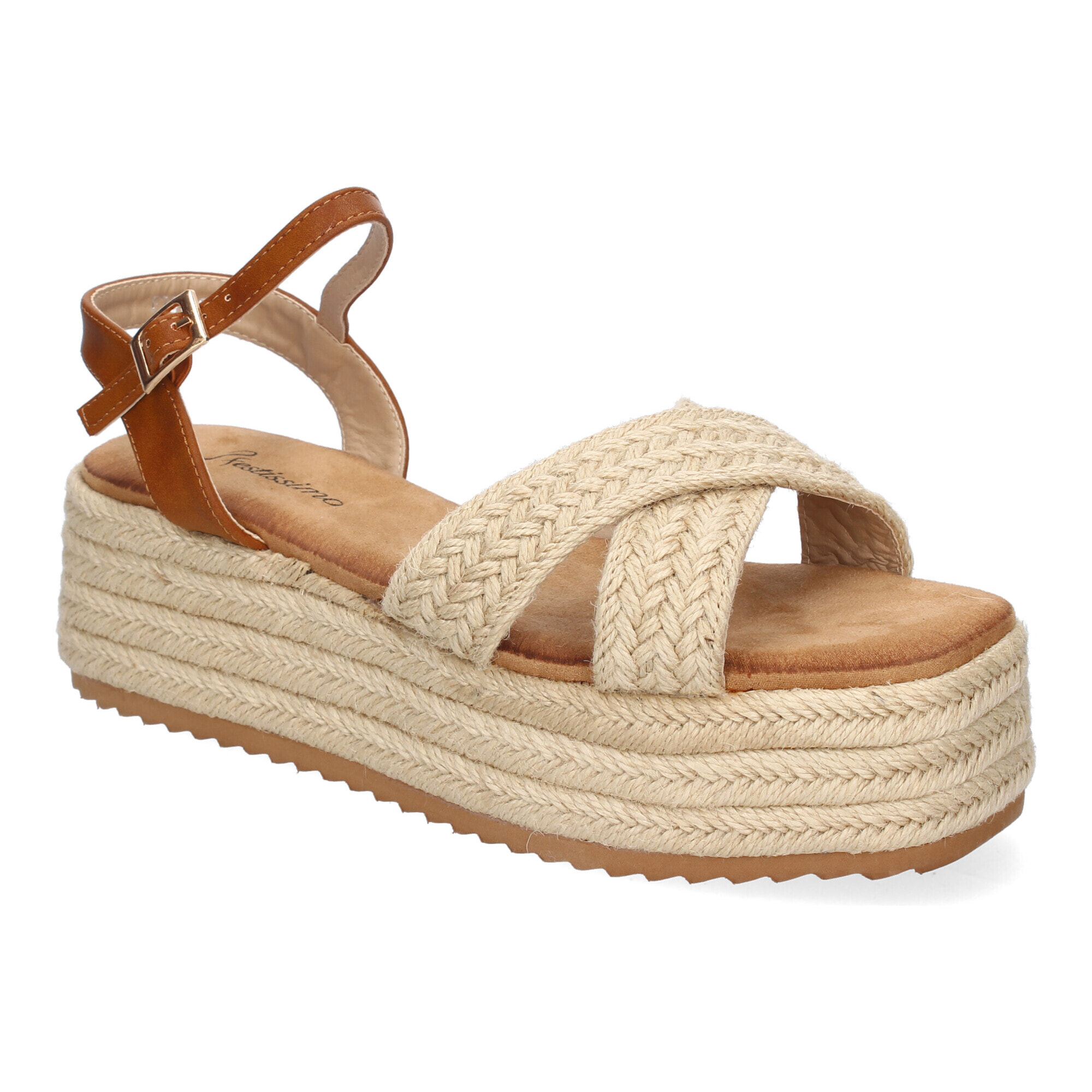 Sandalia de Plataforma de Yute para Mujer, Comodas y Elegantes, Diseño Moderno