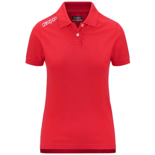 Polo Shirts Kappa Donna Kappa4Training Polo Wss Slim Rosso