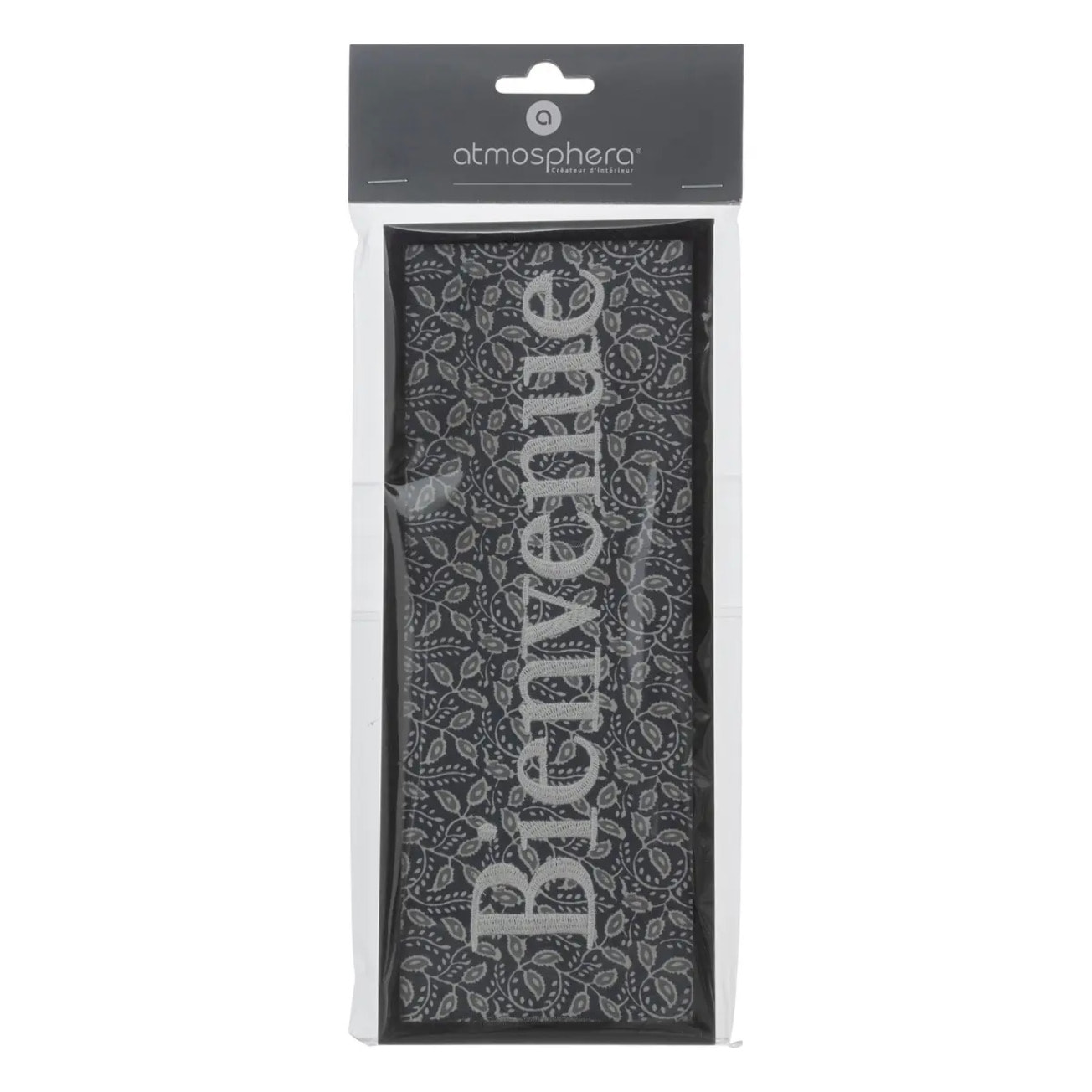 Plaque de porte en bois & métal 25x10cm