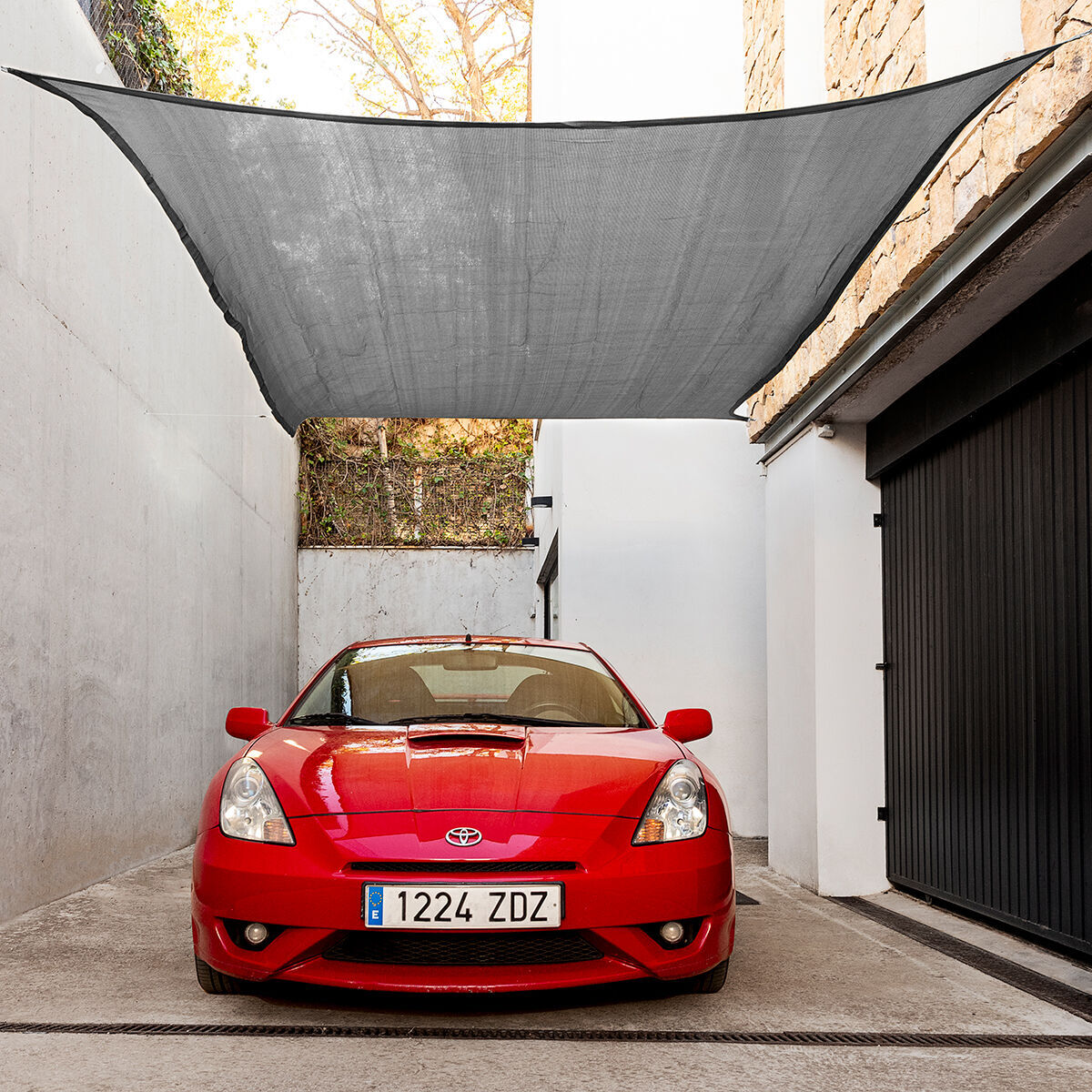 Voile d’Ombrage Rectangulaire Shazail InnovaGoods 2 x 3 m - Gris