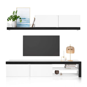 Salón Axis 180 Blanco - Ceniza