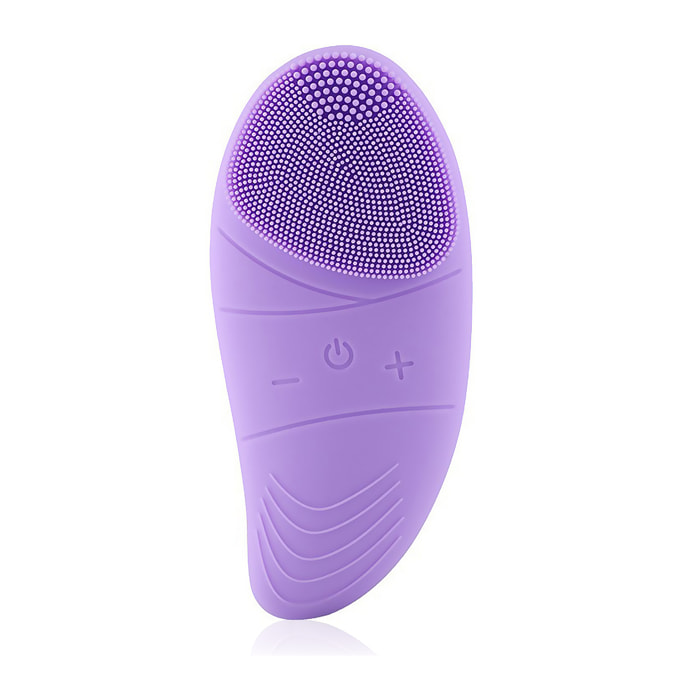 Spazzola per la pulizia del viso con testa in silicone. Massaggiatore, pulitore ed esfoliante. Batteria ricaricabile.