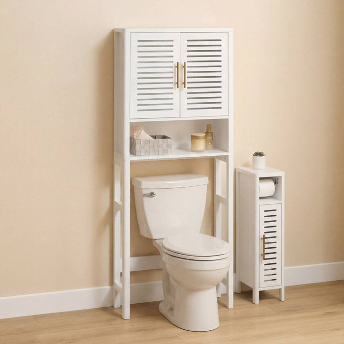 Meuble WC Orea rectangulaire 25x67cm blanc