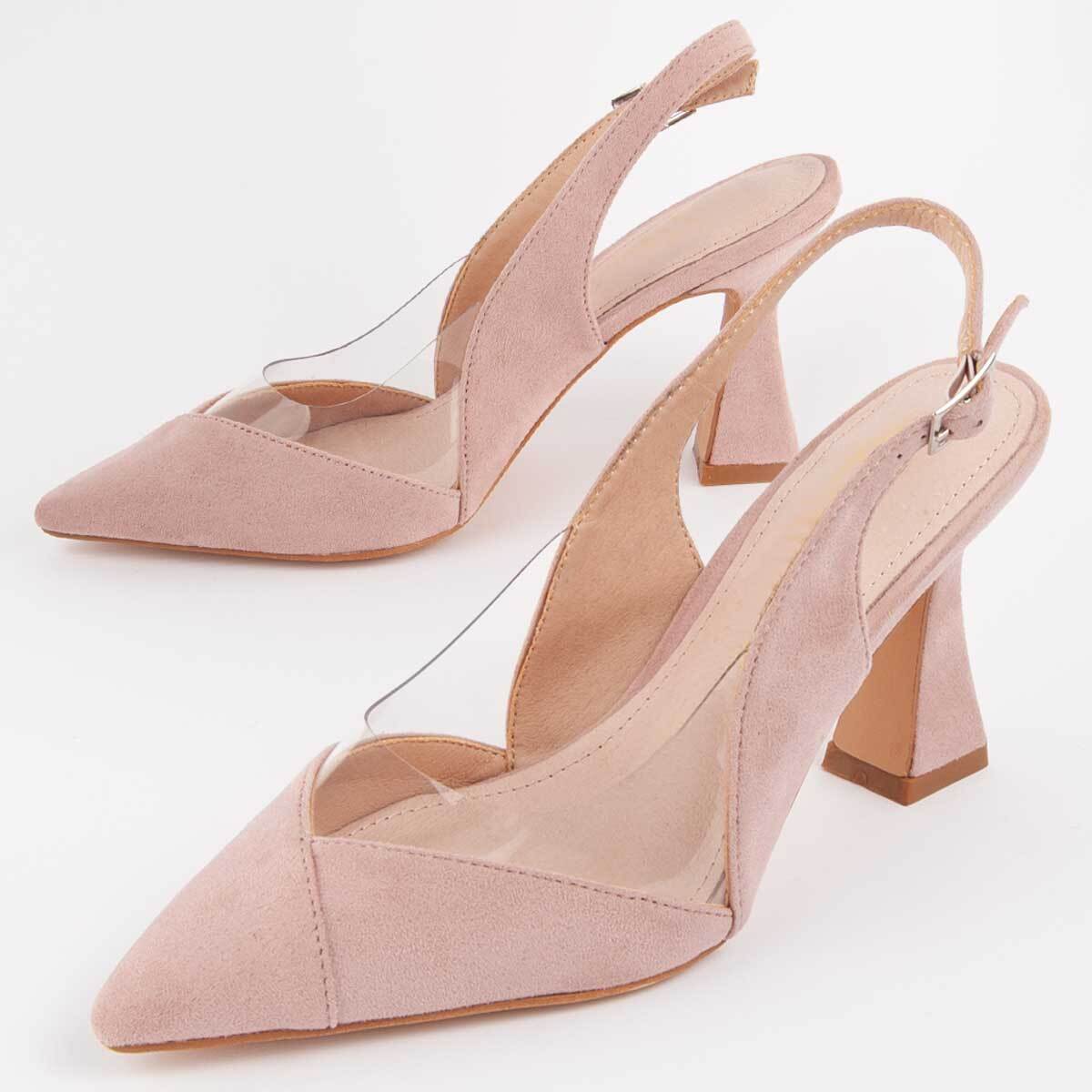 Zapato De Tacón - Rosa - Altura: 8 Cm