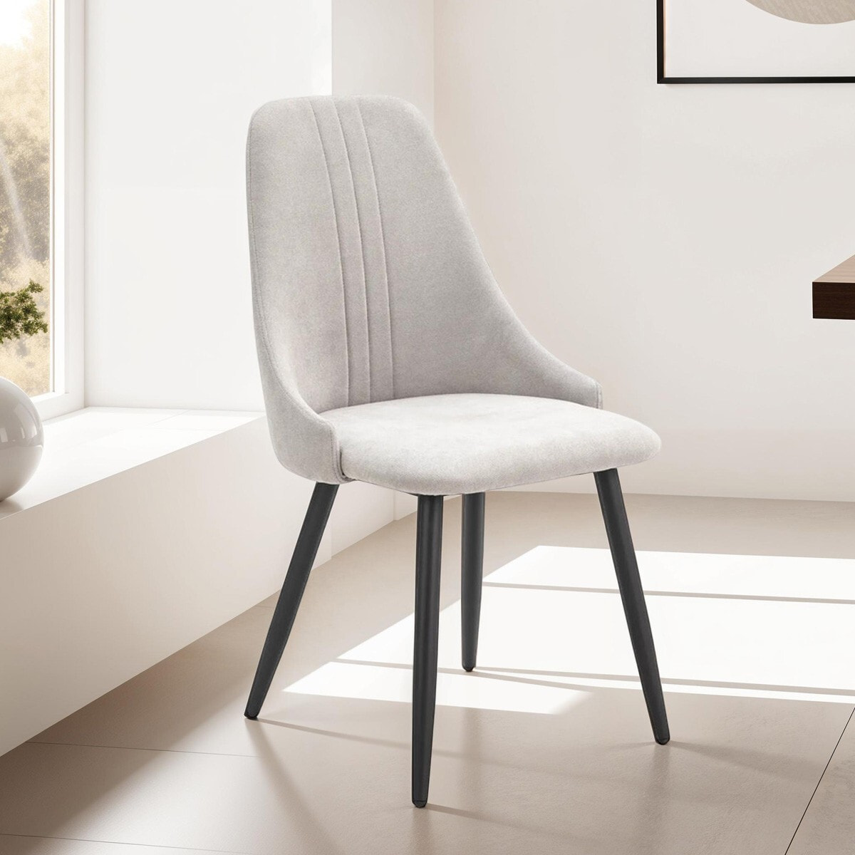 Lot de 4 chaises en tissu - SOAN