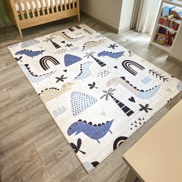 HAPPY - Tapis dinosaure pour chambre enfant et bébé