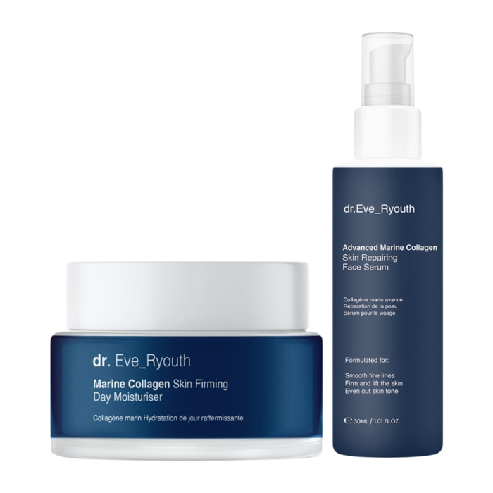 Sérum avanzado de colágeno marino + crema reafirmante de día