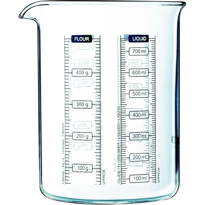 Verre doseur PYREX gradue 0.5L