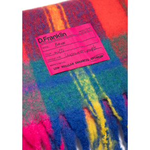 Nordic Basic Plaid Scarf Pink / Blue