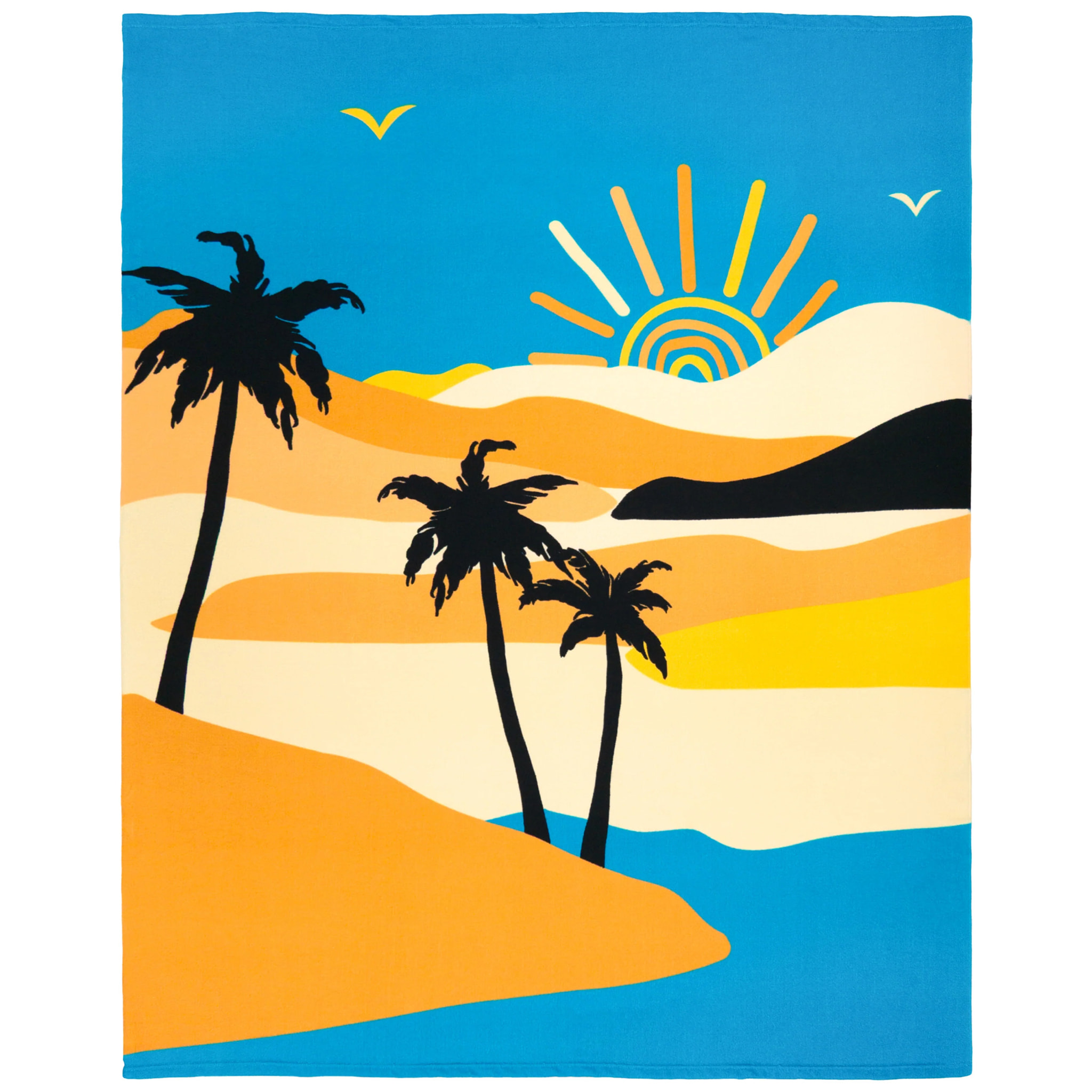 Serviette de plage microfibre - Sandwood - 140x170cm - 220g/m²