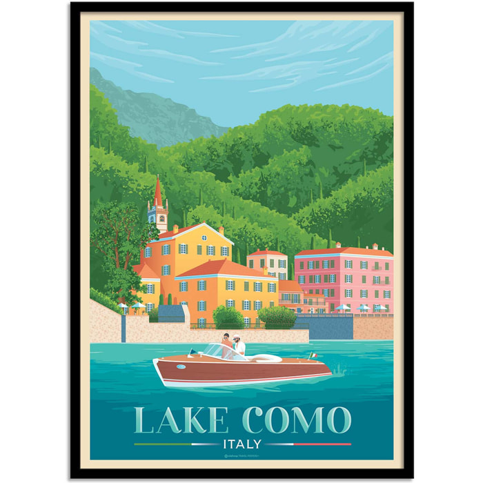Affiche - Lake Como - Olahoop Travel Posters