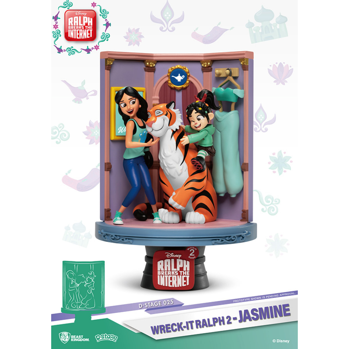 Ralph 2 Statua Jasmine & Vanellope D-Stage Diorama Figura 15 cm Beast Kingdom