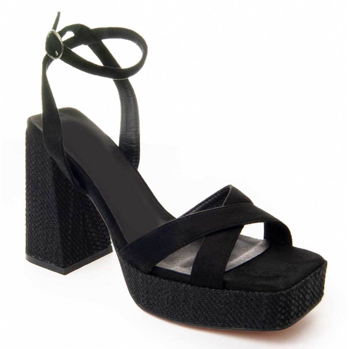 Sandalia de tacón - Negro - Altura: 13 cm