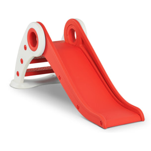 Toboggan enfant pliable 3 à 6 ans usage intérieur extérieur dim. 120L x 50l x 56H cm HDPE rouge