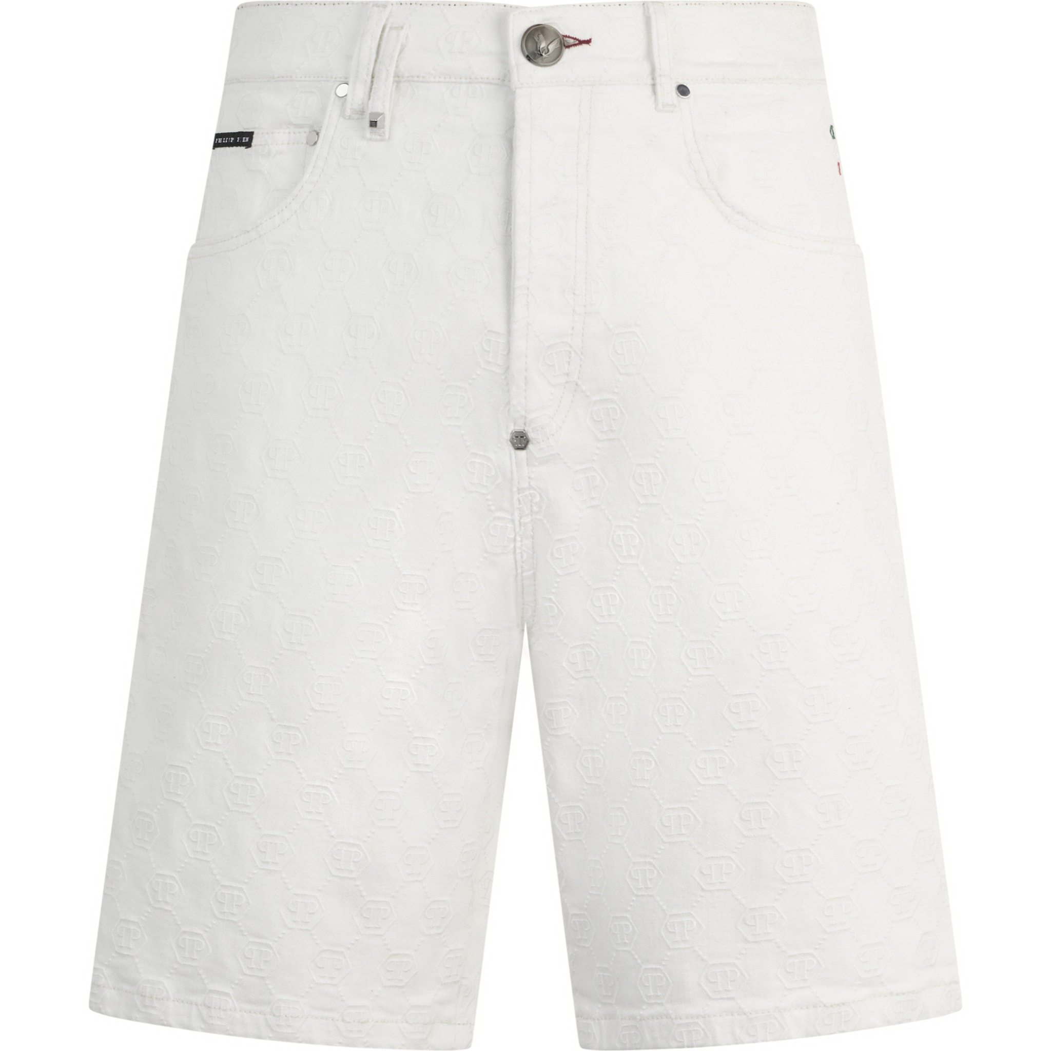 PHILIPP PLEIN Formentera Fit Shorts Embroidery Monogram