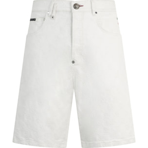 PHILIPP PLEIN Formentera Fit Shorts Embroidery Monogram