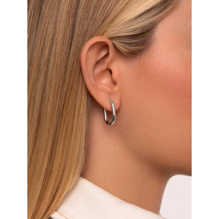 Orecchino Bossa in Acciaio