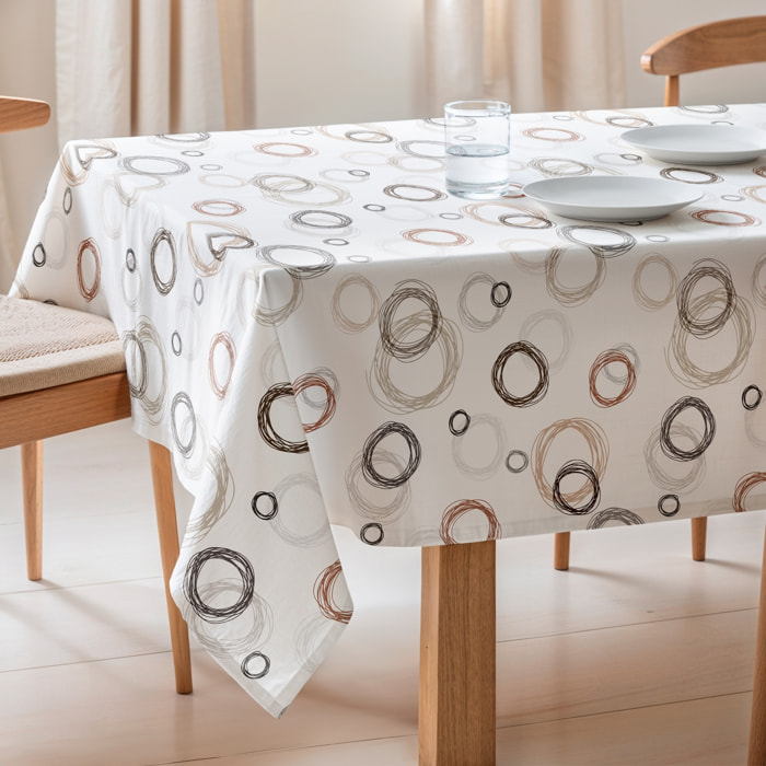Nappe imprimée anti-tâches LEA TIERRA