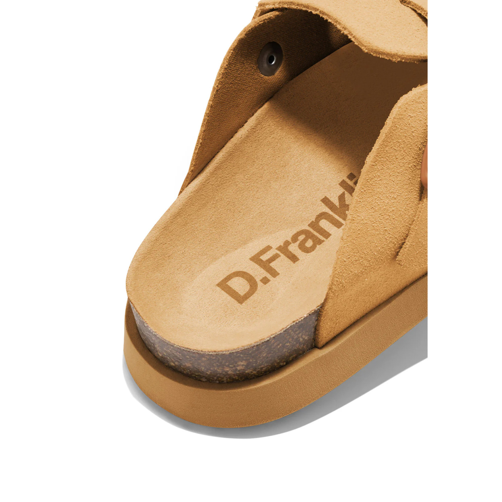 Sandalias Cerradas Vibe Clog Mujer Cierre Hebilla Tan