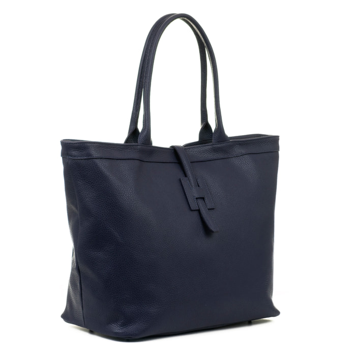 Aurigo borsa Shopper donna in vera pelle Dollaro. Doppia posizione.