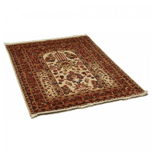 Tapis d'orient Fait main PRESTIGE JIHANGIR 73 1A2T Beige 125x130 en soie