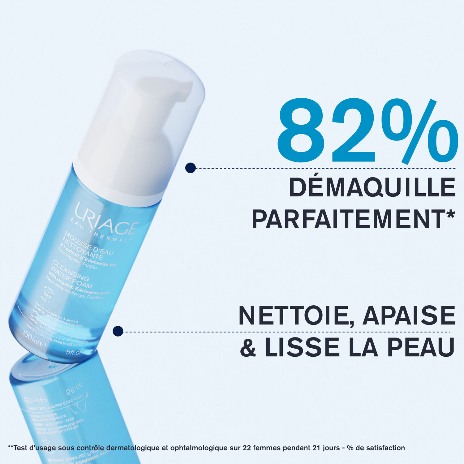 Mousse d'Eau Nettoyante - Peaux Normales à Mixtes 150 ml