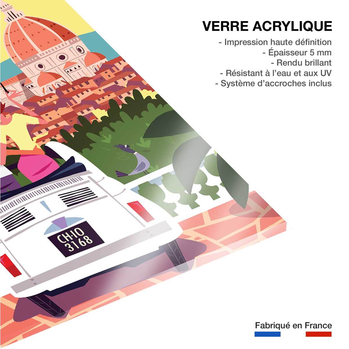 Tableau voyage à florence Tableau plexiglas