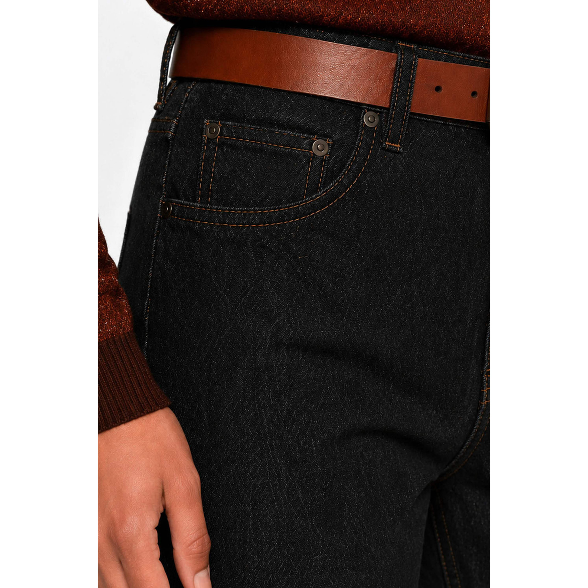Kocca - Pantaloni in denim da donna a vita alta e gamba larga Donna